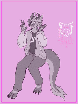 Donation goal piece by emredfeather on discord for GraveyardGrowls